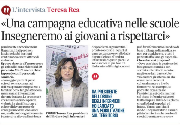 Clicca per accedere all'articolo Teresa Rea lancia una campagna educativa nelle scuole: “Insegneremo ai giovani a rispettarci”